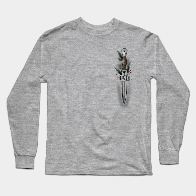 Oldschool knife Long Sleeve T-Shirt by OktInk